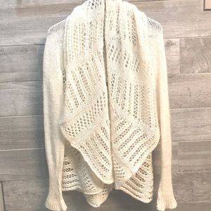 Helen Welsh crochet poncho sweater wrap